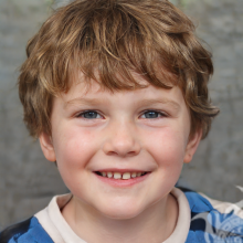 Foto de retrato de um menino ruivo para a página de registro