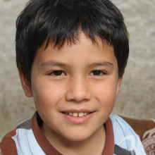 Portrait of a boy picture for authorization