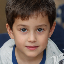 Retrato de uma foto de menino para mensageiros