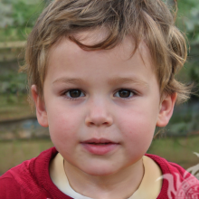 Retrato de cara de niño pequeño