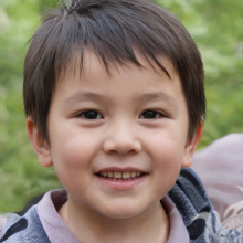 Фотография милого маленького мальчика азиата