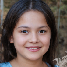 El rostro de una niña de 10 años en la foto