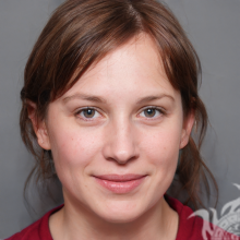 Russian girl face portrait