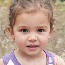 Schönes Gesicht eines kleinen Mädchens