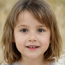 Generador de perfiles de retrato de rostro de niña
