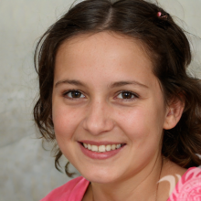 Beautiful face of a Bulgarian girl