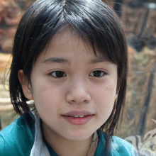 Retrato de download de rosto de menina japonesa