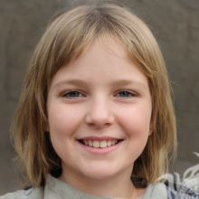 Gesicht eines Mädchens 10 Jahre alt Download Portrait