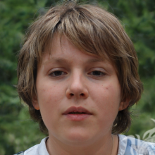 Photo of a boy in nature for registration