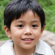 Лицо мальчика азиата для YouTube