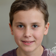 Download fake portrait of a little boy for LinkedIn