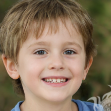Завантажити фейковий портрет усміхненого хлопчика для Twitter