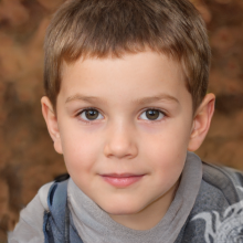 Download fake portrait of a little boy for the page