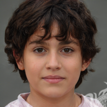 Download fake portrait of a boy on a gray background for the game