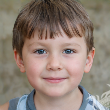 Фейковий портрет маленького хлопчика для Instagram