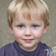 Фейковый портрет милого мальчика для Flickr