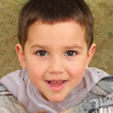 Download a photo of the boy's face for registration