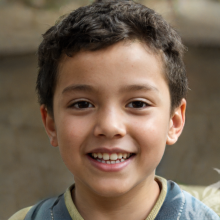 Download a photo of the boy's face for the site