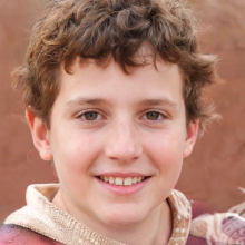 Download photo of smiling boy face portrait