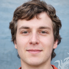 Faces of 24-year-old boys with wavy hair