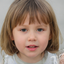 Лицо девочки 2 года портрет
