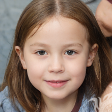 The face of a little girl 110 by 110 pixels