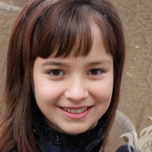 Foto eines lächelnden Mädchens für Profilbild