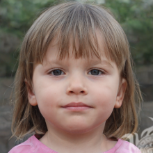 Лицо девочки 2 года на аватарку