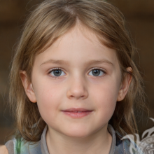 The face of a little girl photo on the avatar