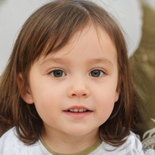 La cara de una niña en el avatar del juego.