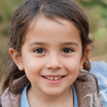 Das Gesicht eines kleinen Mädchens Foto auf dem Avatar-Download