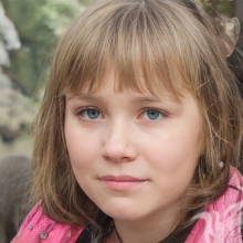Foto de la niña en el avatar del sitio.