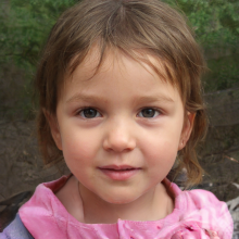 Photo of a little girl for profile picture