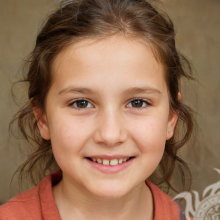 Красивое лицо девочки 7 лет