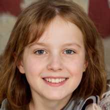 Красивое лицо девочки 6 лет