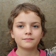 Schönes Gesicht eines kleinen Mädchens 50 x 50 Pixel