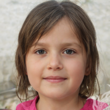 Schönes Gesicht eines kleinen Mädchens für ein Forum
