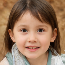 Лицо маленькой девочки арт портрет на аватарку