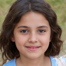 Porträt eines 9-jährigen Mädchens