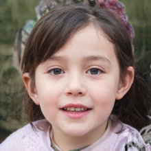 Schönes Gesicht eines kleinen Mädchens Twitter
