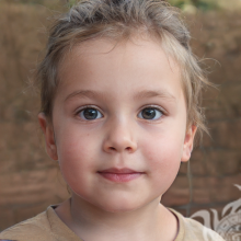 Beautiful faces of little girls photo