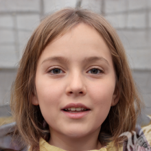 Imagen de la cara de una niña para avito
