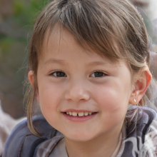 Beau visage de petite fille chinoise