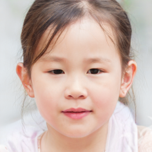 Hermosa foto de una niña china