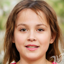 Schönes Foto des Gesichts eines Mädchens 17 Jahre alt