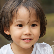 Красивое фото лица маленькой азиатской девочки