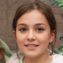 Picture of a girl's face for the site