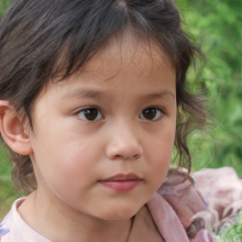 Porträt eines kleinen vietnamesischen Mädchens