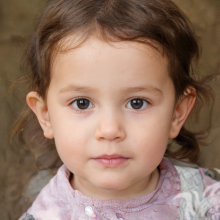 Porträt eines kleinen Mädchens Vkontakte