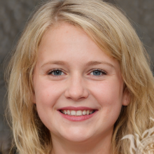 Foto eines Mädchens mit blonden Haaren für das Profilbild